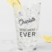 Beste Mama je Personalisierter Name Glas