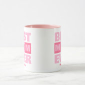 Beste Mama je Personalisierter Name Tasse (Zentrum)
