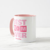 Beste Mama je Personalisierter Name Tasse (Vorderseite Links)