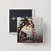 Beste Mama je Personalisiertes Foto Button (Vorne & Hinten)