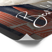 Beste Mama je Personalisiertes Foto Poster (Ecke)