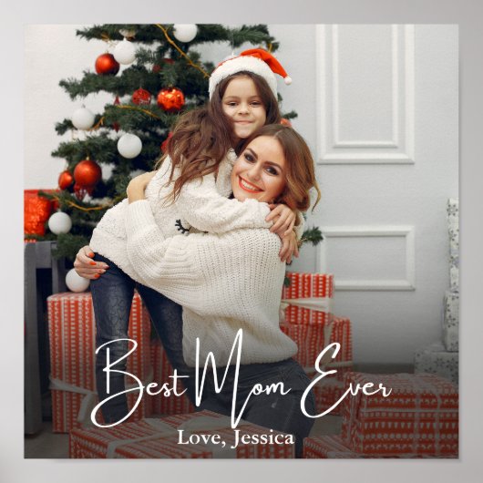 Beste Mama je Personalisiertes Foto Poster (Vorne)