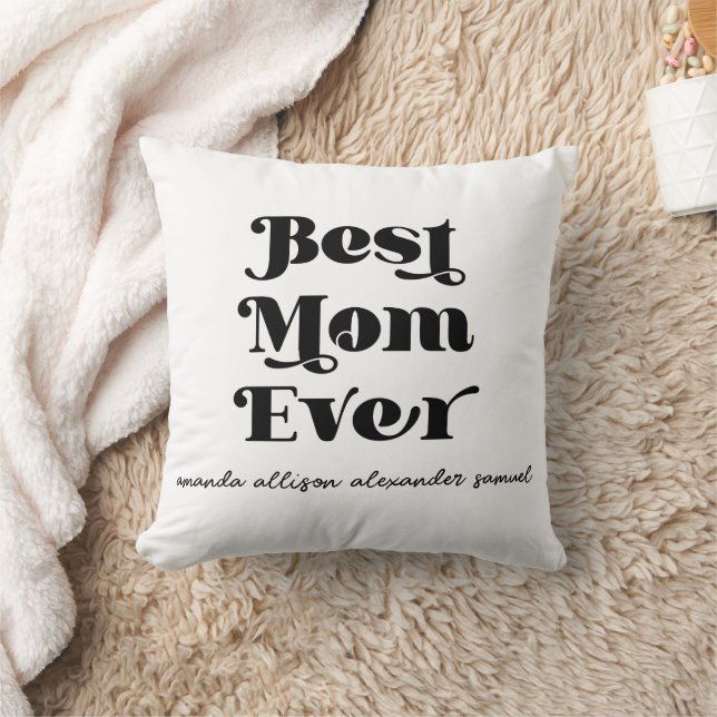 Beste Mama je Personalisiertes Throw Kissen (Decke)