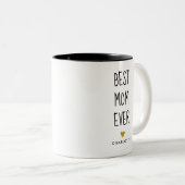 Beste Mama je Personalisiertes Zwei-Tone-C geschri Zweifarbige Tasse (VorderseiteRechts)