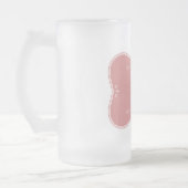 BESTE MAMA JE!PINK FRAME MATTIERT GLASS BIER TASSE (Links)