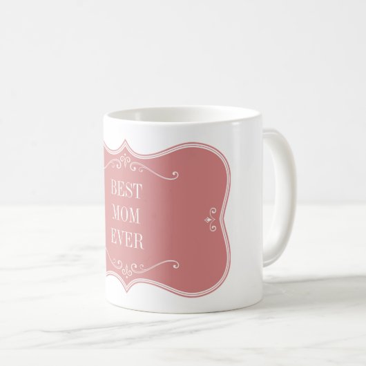 BESTE MAMA JE!PINK FRAME MATTIERT KAFFEETASSE (VorderseiteRechts)