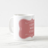 BESTE MAMA JE!PINK FRAME MATTIERT KAFFEETASSE (Vorderseite Links)
