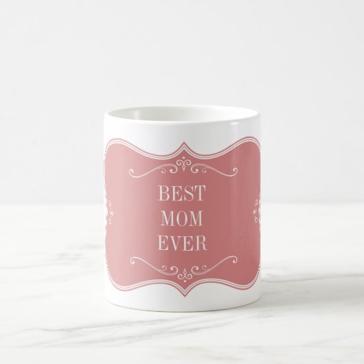BESTE MAMA JE!PINK FRAME MATTIERT KAFFEETASSE (Mittel)