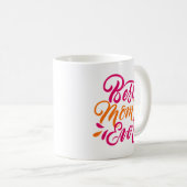 Beste Mama je Pinselkalligraphie Kaffeetasse (VorderseiteRechts)