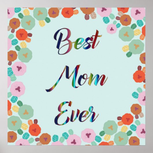 BESTE MAMA JE POSTER (Vorne)