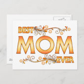 Beste Mama je Postkarte (Vorne/Hinten)
