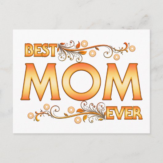 Beste Mama je Postkarte (Vorderseite)
