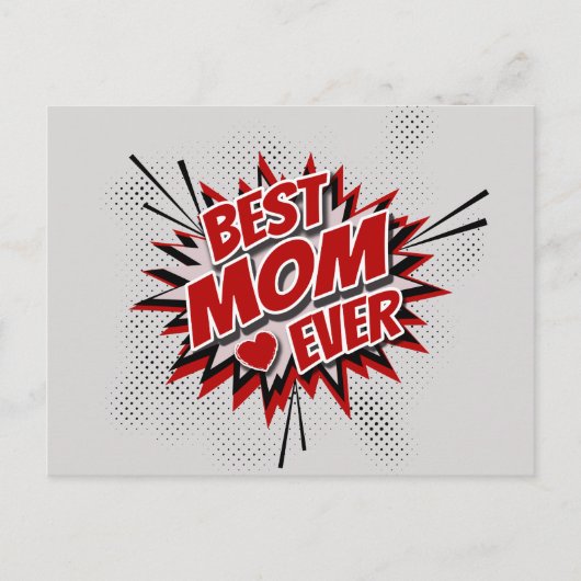 Beste Mama je Postkarte (Vorderseite)