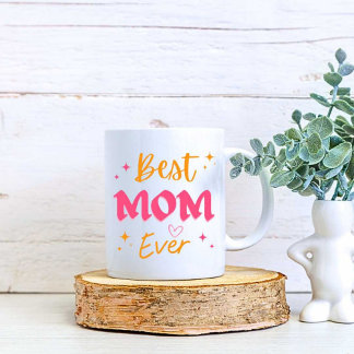 Beste Mama je Print Moderne Weiße Tasse