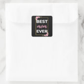 Beste Mama je Quadratischer Aufkleber (Tasche)