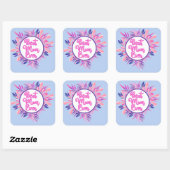 Beste Mama je Quadratischer Aufkleber (Blatt)