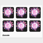 Beste Mama je Quadratischer Aufkleber (Blatt)