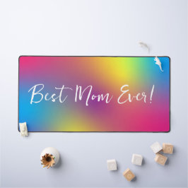 Beste Mama je Rainbow Gradient Desk Mat Schreibtischunterlage