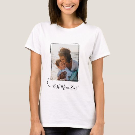 Beste Mama je Rectangle Foto T - Shirt (Vorderseite)