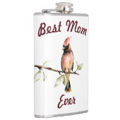 Beste Mama je Red Kardinal Flask Flachmann (Rechts)