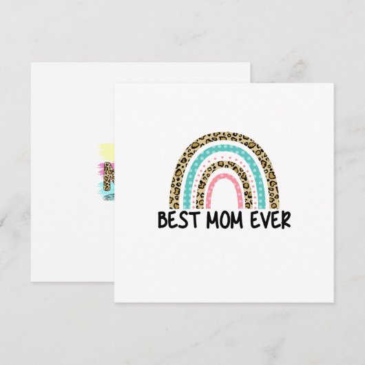Beste Mama je Regenbogen (Vorne/Hinten)