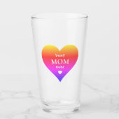 Beste Mama je Regenbogenherz Glas (Vorderseite)