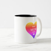Beste Mama je Regenbogenherz Zweifarbige Tasse (VorderseiteRechts)