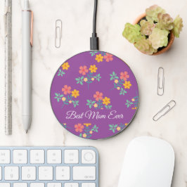 Beste Mama je Retro Daisy Bouquet Lila