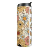 Beste Mama je Retro Floral Thermosbecher (Nach links gedreht)