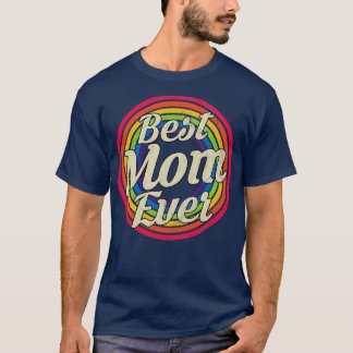 Beste Mama je Retro-Regenbogen verblasst T-Shirt