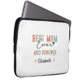 Beste Mama je Retro Script Groovy Mutter Tag Laptopschutzhülle (Vorne Rechts)