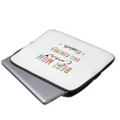 Beste Mama je Retro Script Groovy Mutter Tag Laptopschutzhülle (Vorne Knopf)