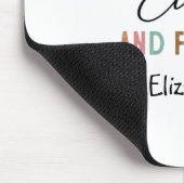 Beste Mama je Retro Script Groovy Mutter Tag Mousepad (Ecke)