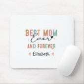 Beste Mama je Retro Script Groovy Mutter Tag Mousepad (Mit Mouse)