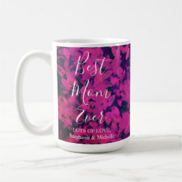 Beste Mama je Rosa Blumengarten Kaffeetasse
