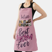 Beste Mama je rosa Blumentypografie Schürze (InSitu)