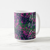 Beste Mama je Rosa Einzigartiger Garten Kaffeetasse (VorderseiteRechts)