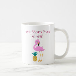 Beste Mama je rosa Flamingo Kaffeetasse