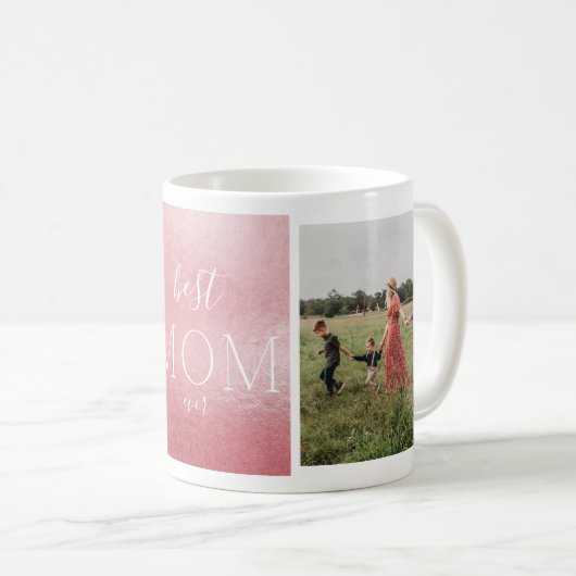 Beste Mama je rosa Fohlen - benutzerdefiniertes Mu Kaffeetasse (VorderseiteRechts)