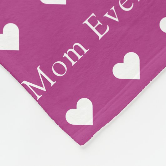 Beste Mama je rosa Foto Fleecedecke (Ecke)