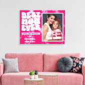 Beste Mama je rosa Gefärbte Krawatte Foto Mutterta Leinwanddruck (Insitu (Wohnzimmer))