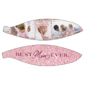 Beste Mama je Rosa Glitzer FotoCollage Basketball (Panele)