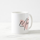 Beste Mama je rosa Herzgeschenke Muttertag Kaffeetasse (VorderseiteRechts)