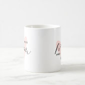 Beste Mama je rosa Herzgeschenke Muttertag Kaffeetasse (Mittel)