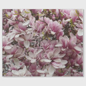 Beste Mama je Rosa Magnolia Blume Blumenstrauß Geschenkpapier (Flach)