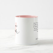 Beste Mama je rosa Niedliche Herzschrift Tasse (Zentrum)