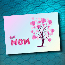 Beste Mama je rosa Pastellfarben Aquädukt in der L Karte