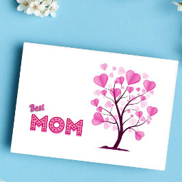 Beste Mama je rosa Pastellfarben Aquädukt in der L Karte