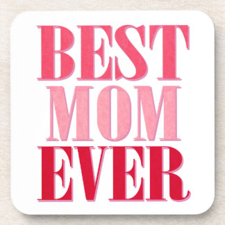 Beste Mama je rosa Text Sprichwort Untersetzer