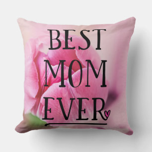 Beste Mama je rosa Tulip Kissen